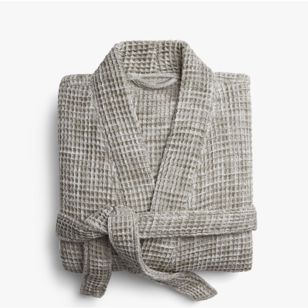 Parachute Waffle Robe, Gray S